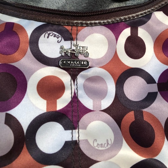 Multi-Color Coach Shoulder Bag - Picture 2 of 6